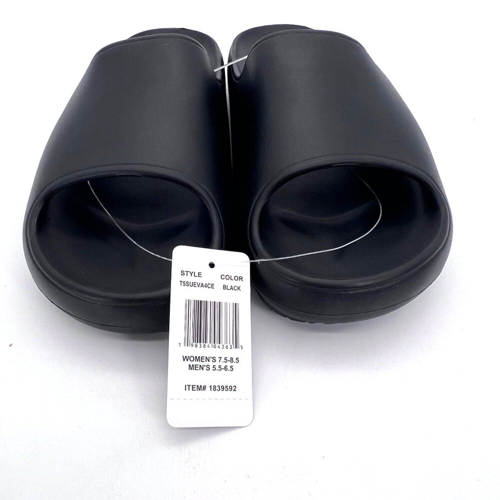 32 Degrees Cool Unisex Black Cushion Slides Womens 7.5-8.5 Mens 5.5-6.5 Size M - Picture 5 of 11